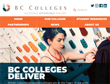 Tablet Screenshot of bccolleges.ca